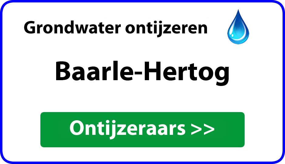 Ontijzeraar ijzer in grondwater Baarle-Hertog