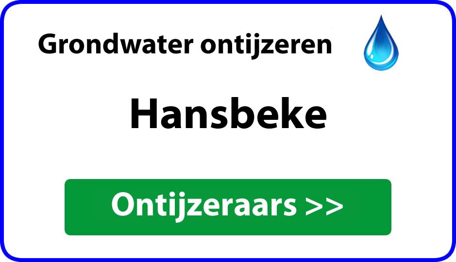 Ontijzeraar ijzer in grondwater Hansbeke