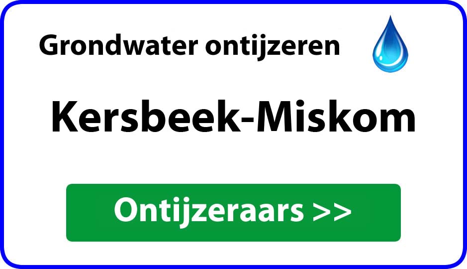 Ontijzeraar ijzer in grondwater Kersbeek-Miskom