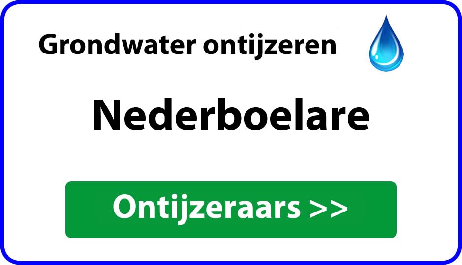 Ontijzeraar ijzer in grondwater Nederboelare