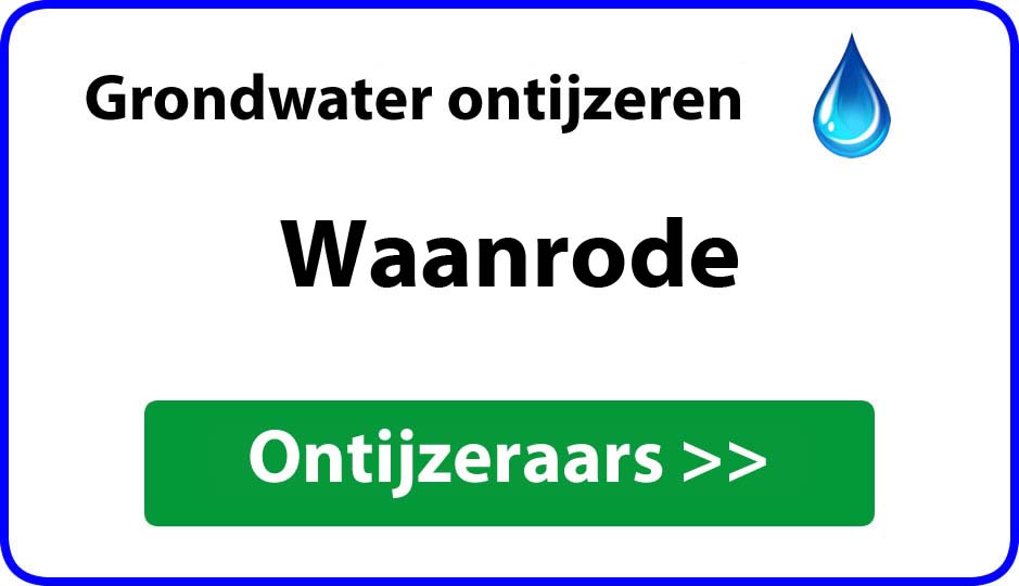 Ontijzeraar ijzer in grondwater Waanrode