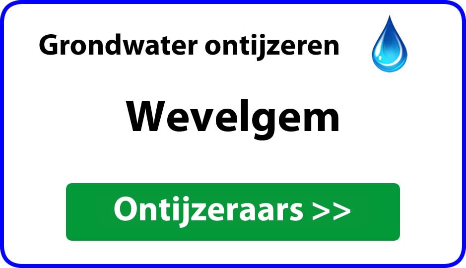 Ontijzeraar ijzer in grondwater Wevelgem